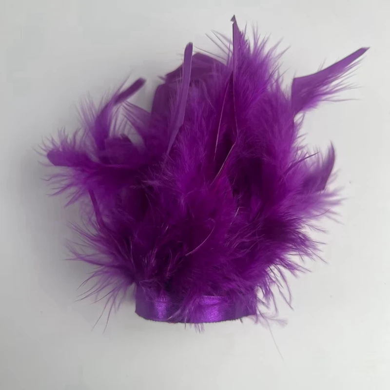 Colorful Feather Cuff Nail Ornament wristband for photo manicure feathers Sexy Handcuffs manicure accessories bracelet