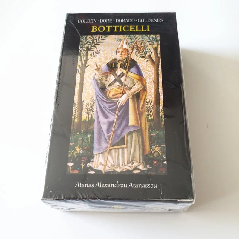 

Бумажная карточная игра Golden Botticelli Tarot 12*7 см