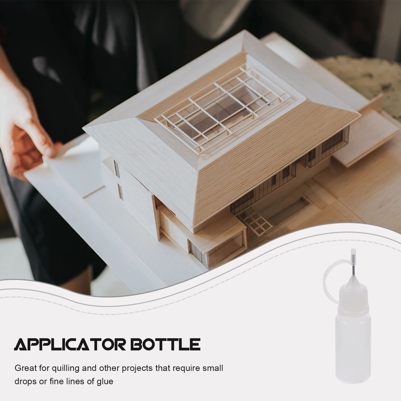 

10pcs 10Ml Needle Tip Glue Applicator Bottle Precision Plastic Body Rustproof Metal Tip For Diy Quilling Craft Fine Line Drop