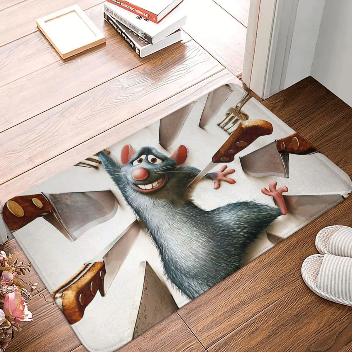 Ratatouille Knight Non-Slip Doormat Floor Mat Absorbent Mat Carpet Rug For Kitchen Entrance Home Balcony Footpad Mats