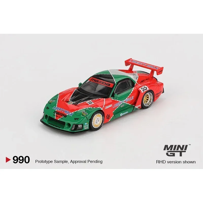MINIGT 990 1:64 LBWK Mazda RX7 LB Super Silhouette 787B Diecast Car Model Collection Toys