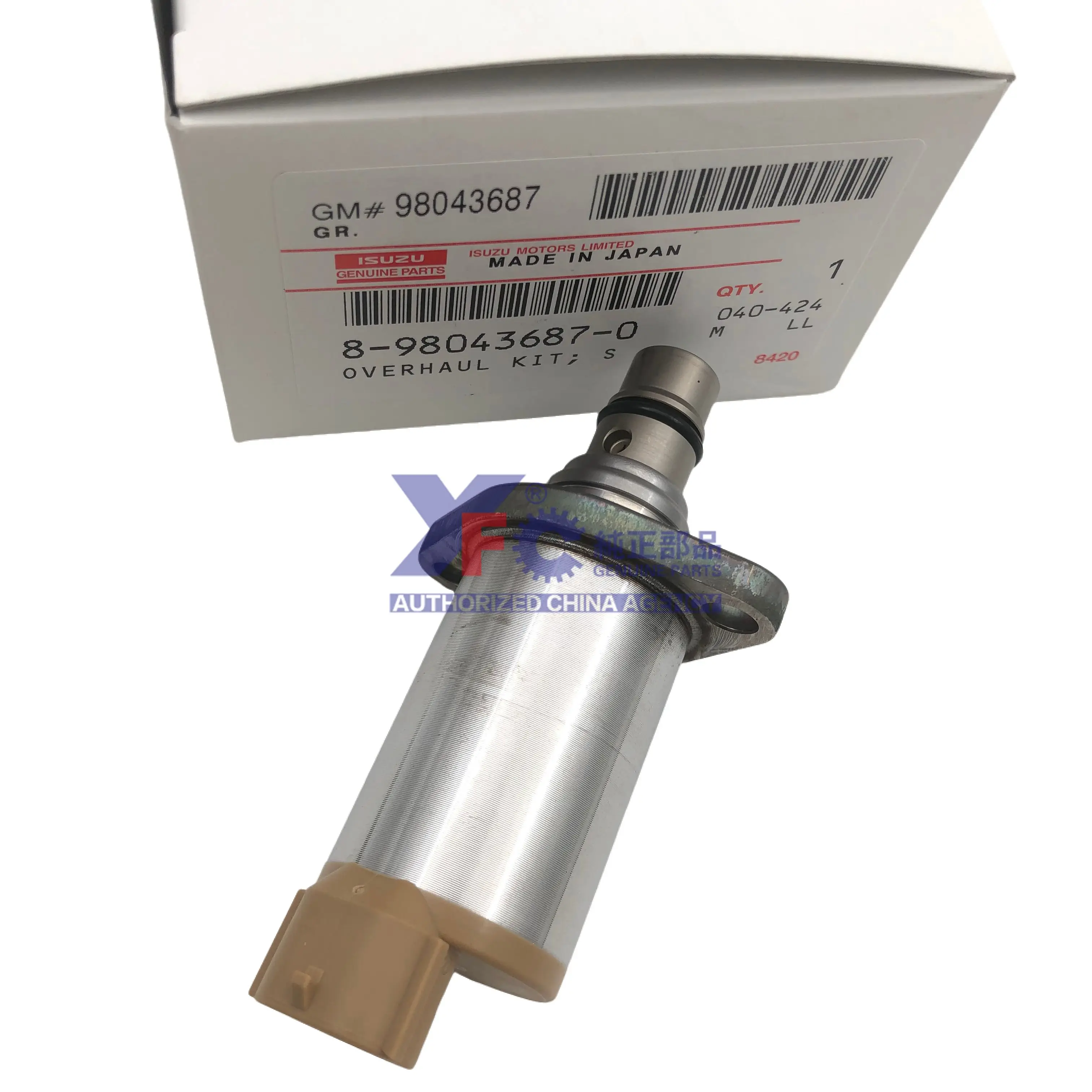 8- 98043687 -0 8980436870   Valvola PCV per pompa olio ad alta pressione originale giapponese utilizzata per parti del motore Isuzu 4HK1 6HK1