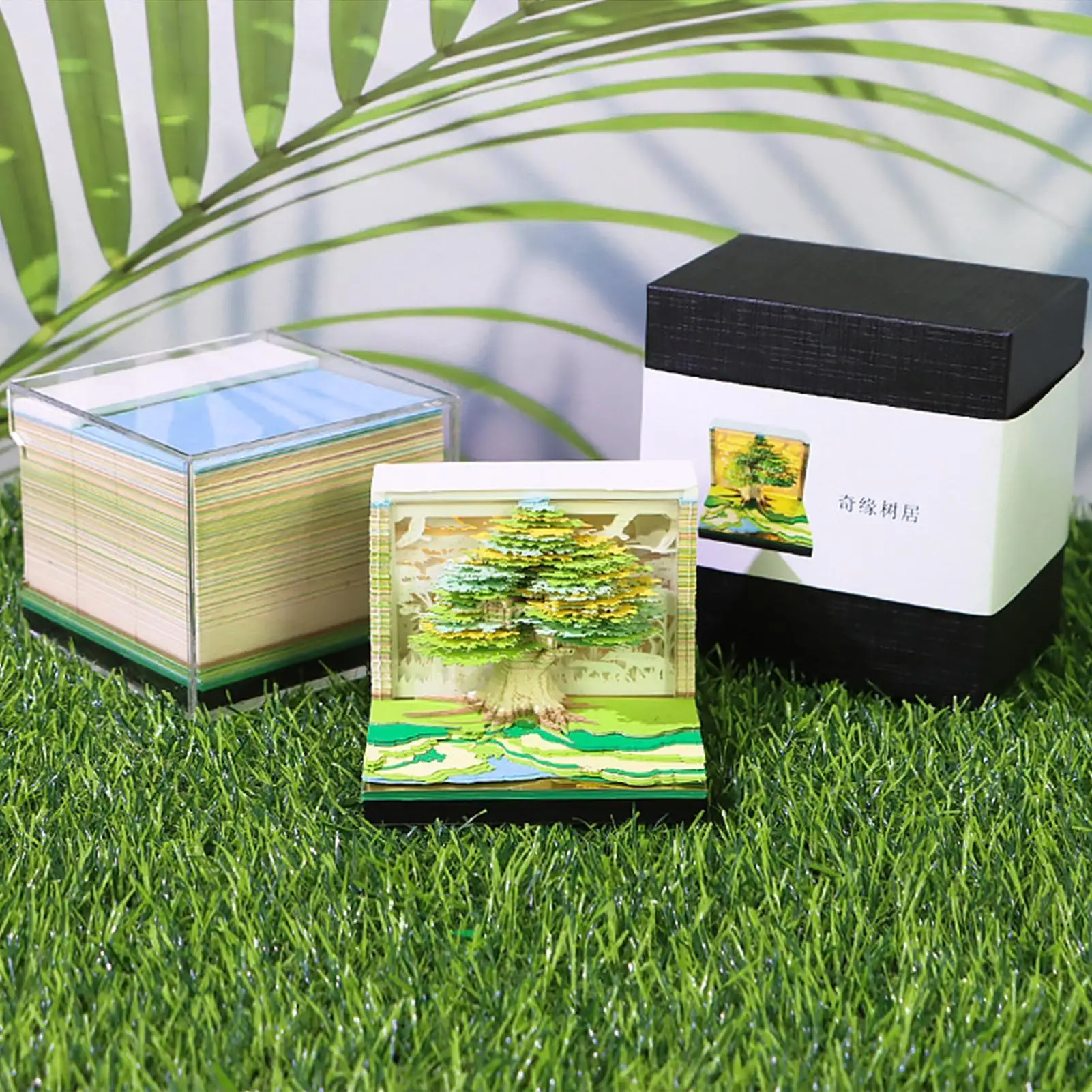 Timepiece Calendar 2026 3D Tear Away Calendar Tree House River Design Tear Away Notepad For Home Workout School Commute Holiday