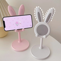 The cute Rabbit mobile phone stand desktop can lift and adjust the desktop phone accessories  phone stand  phone grip