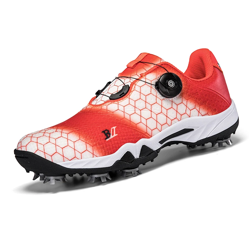 

Мужские туфли для гольфа большого размера 38-46, противоскользящие шипы, кроссовки для гольфа, низкие удобные тренировочные туфли для гольфа, мужские прогулочные кроссовки