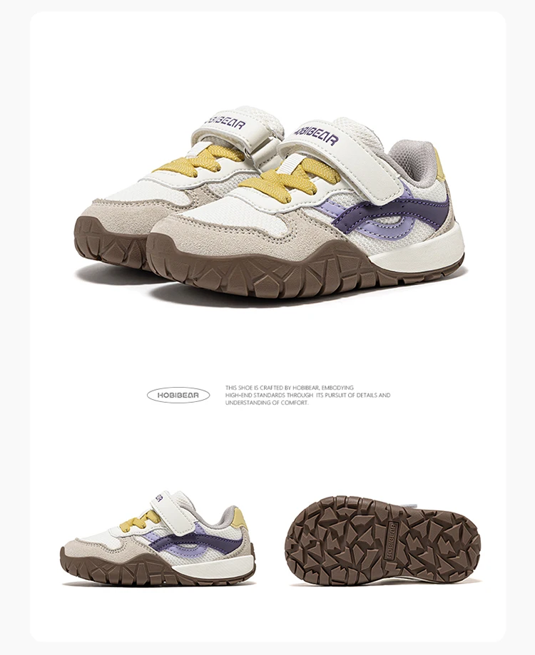 HOBIBEAR Wander-Sneaker für Kleinkinder mit breiter Zehenbox, Kunstleder-Mesh-Gehschuhe, Trekking-Outdoor-Laufschuhe mit Klettverschluss – Detail 20
