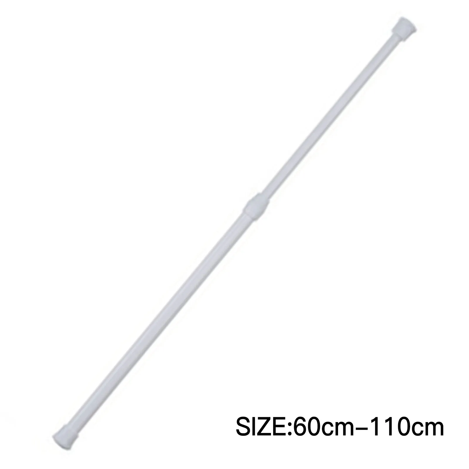 Window Adjustable Curtain Pole Load-bearing No Drilling Sturdy Telescopic Pole for Windows Bathroom Doorway