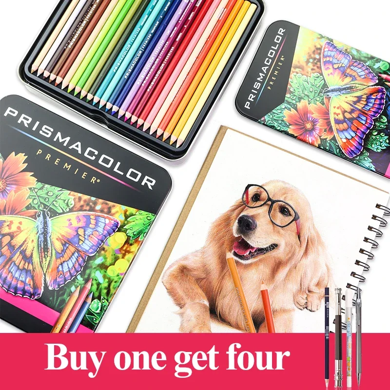 PRISMACOLOR Professional Oily Colored Pencils 24/36/48/72/132/150 Colors Lapis De Cor Colored Pencils Artists Drawing Supplies