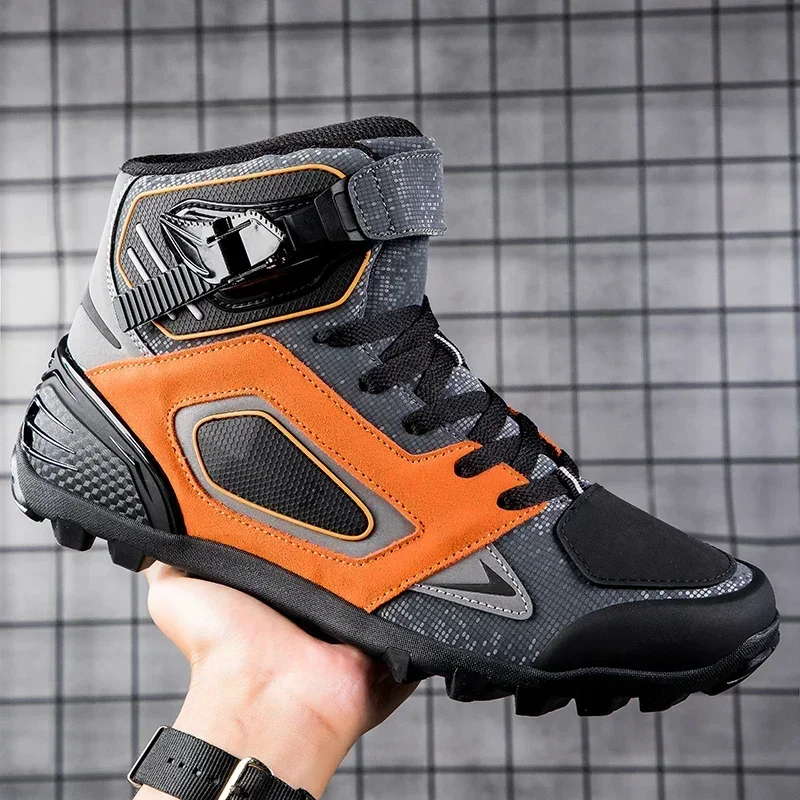 

Breathable Anti Slip Off-road Boots Motorcycle Riding Motor Bicycle Shoes Speed Loading Off-Road Motorbike Outdoor CyclingBoot