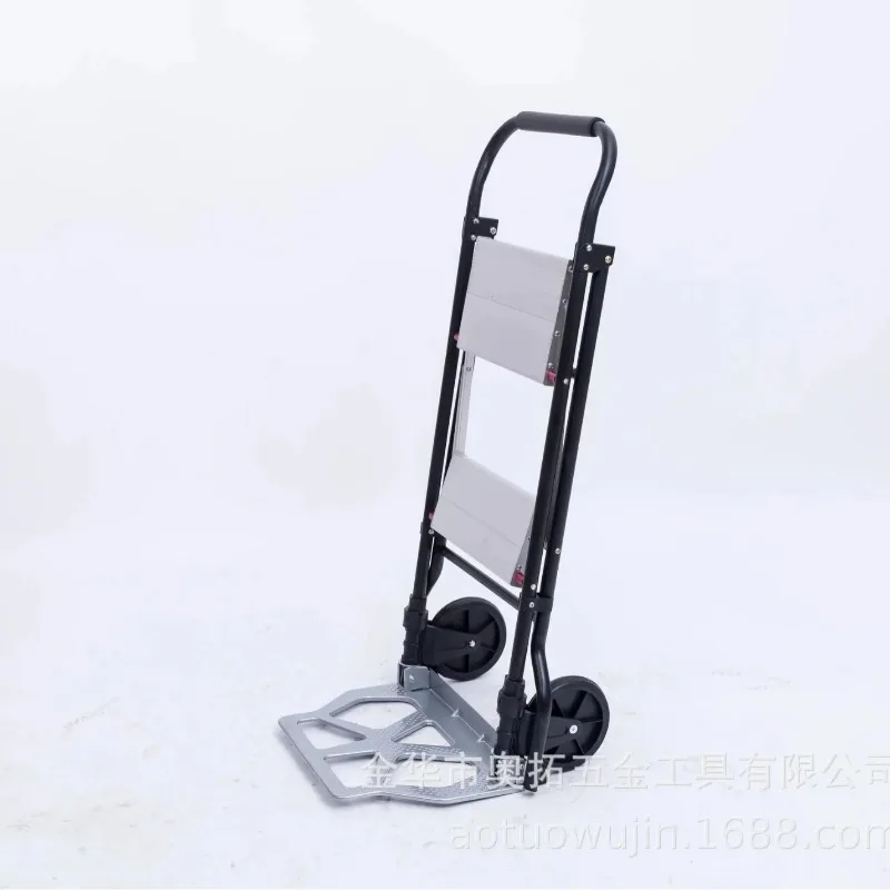 Многофункциональная складная тележка, тележка для тигра, комбинированная лестница, складная бытовая мини-лестница из алюминиевого сплава «елочка»