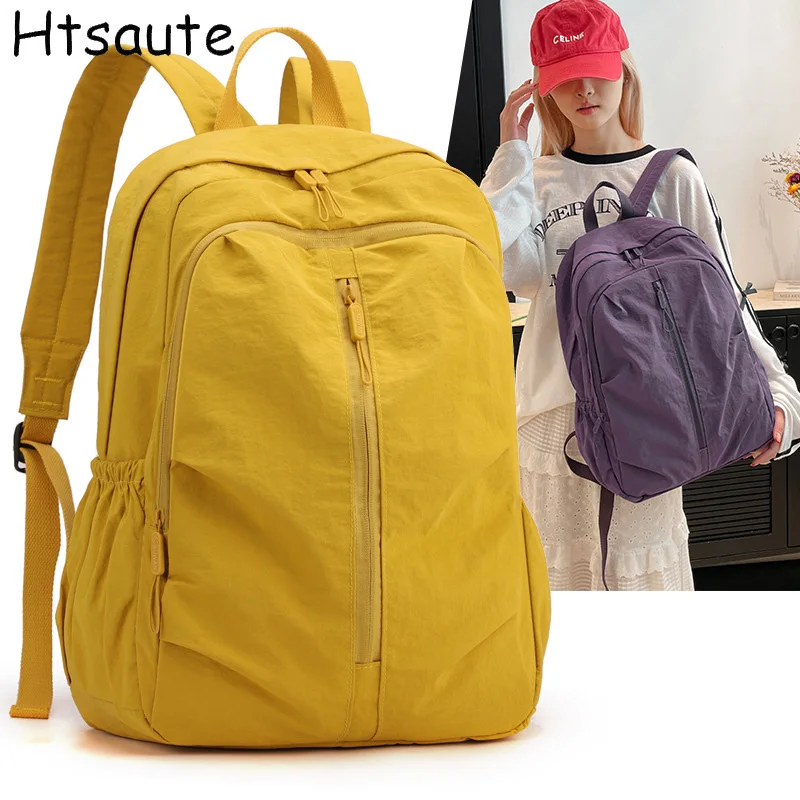 

Laptop Backpack For Women Nylon Middle High School Bags Large Capacity Teenage College Student Schoolbag Laptop Bagpack