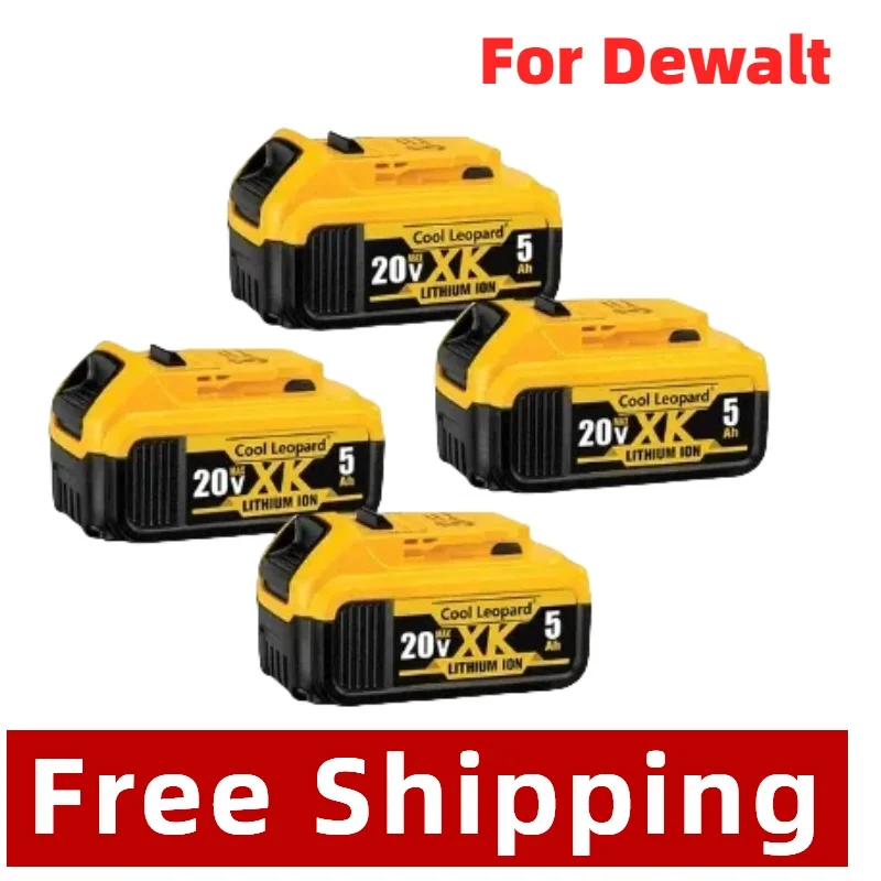 8Ah/10Ah For DeWalt 20V Battery 21700 DCB200 Replacement Battery Compatible With For Dewalt 18V/20V Tools Battery