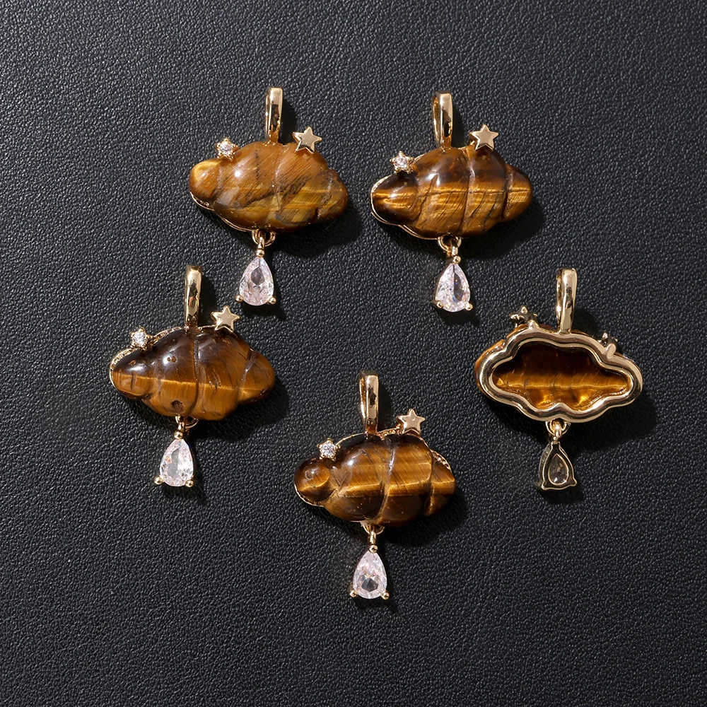 1PC Natural Stone Quartz Penda - Charm Necklace Dainty review and price