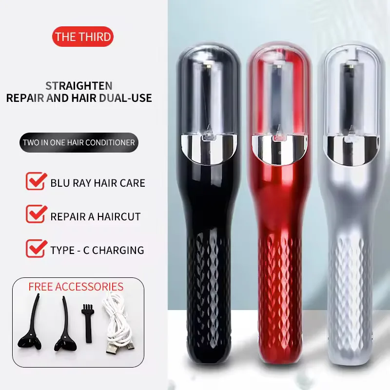 Rechargeable Cordless Split Hair Trimmer Hair Split Ends Trimmer Remover Damaged Hair Repair Straight Curly Beauty Hair Care