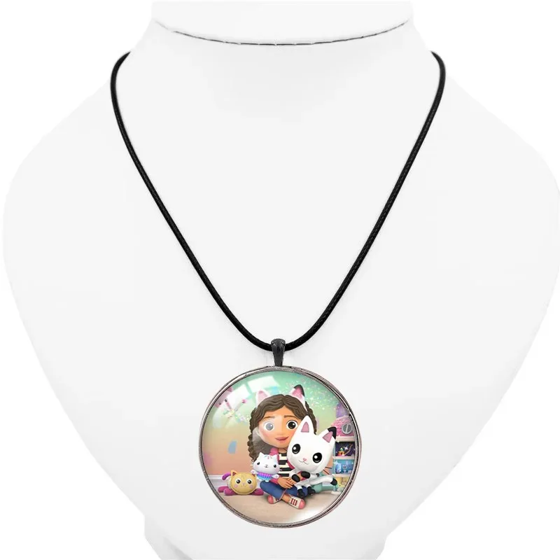 Gabby collar de casa de muñecas para mujeres y niñas, colgante de Anime de dibujos animados, cadena de sudor de pedante gótico, joyería de fiesta de