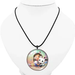 Collier Maison de Courses de Gabby pour Femme et Fille, Pendentif Dessin Animé, Pull Pédant Gothique, Bijoux de ixd'Anniversaire, Cadeaux pour Enfants