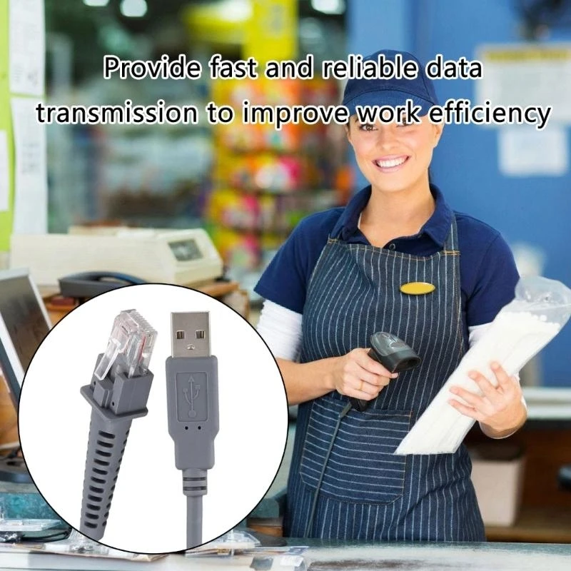 USB A Male to RJ45 Cable for Barcode Scanner Use Smooth Retail Operations best sale