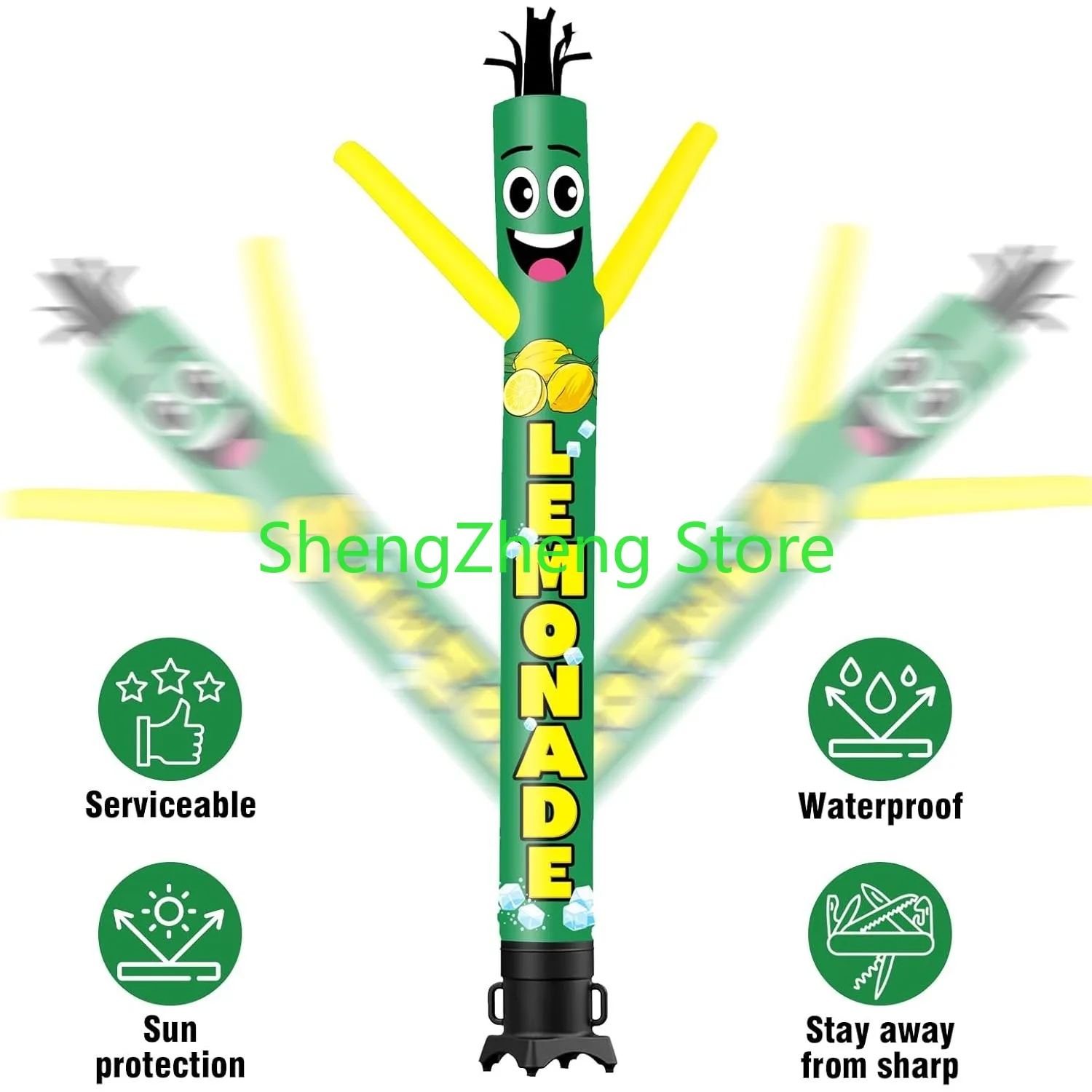 1Pcs 20FT Tall Inflatable Tube Man Lemonade Wacky Wavy Dancing Guy(Blower Not Included)