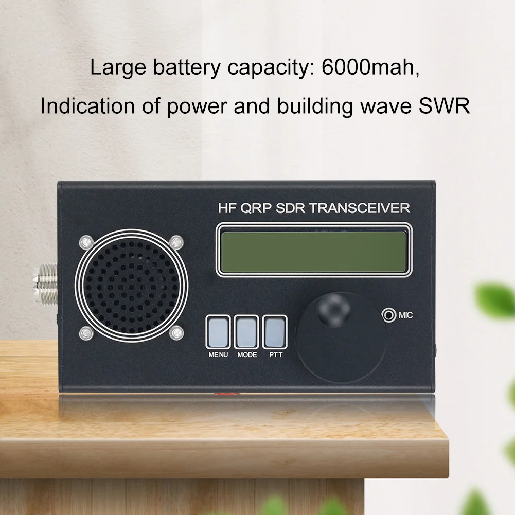 USDR/USDX Shortwave Radio Transceiver 10W SSB CW QRP Transceiver Radio Transceiver Built-In 6000mah Battery CW Volume Adjustable