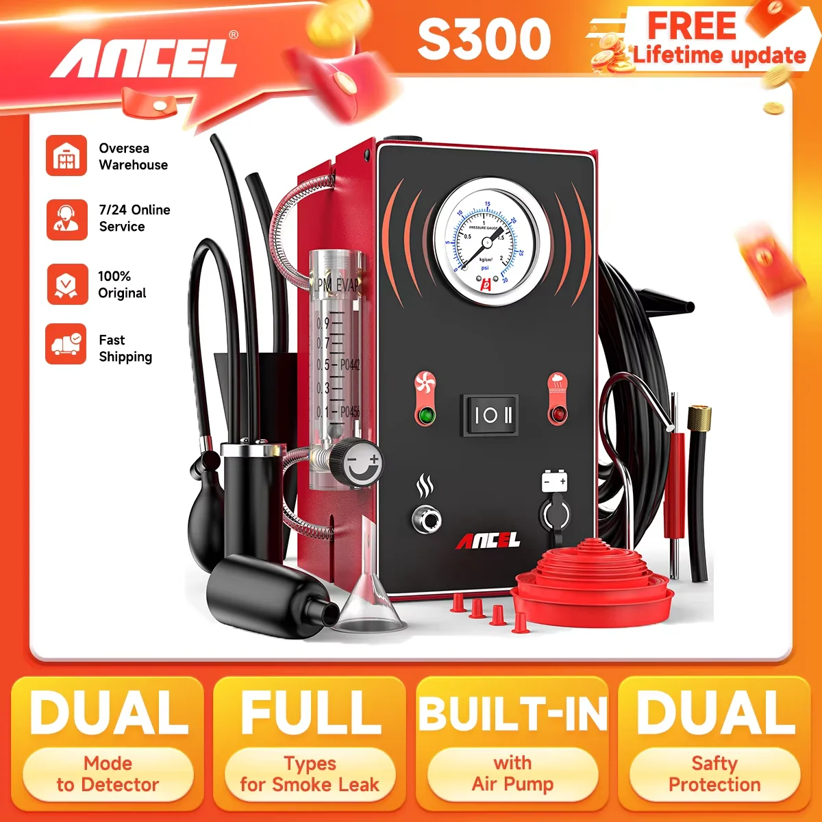 ANEL S300 Rohrleck-Detektor: Der präzise Lösungsweg für undichte Kraftstoff- und Evap-Systeme