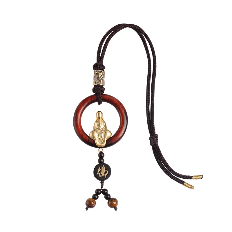 

Sandalwood car hanging car decorations are safe and auspicious handmade ingenious quality car pendants