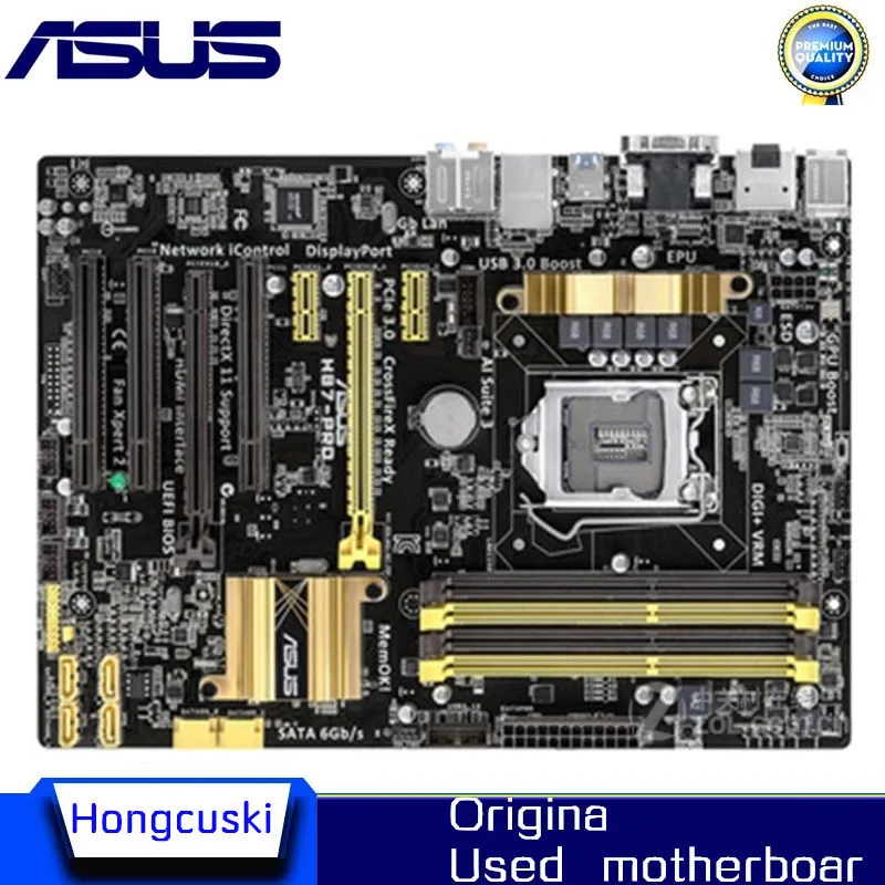 Used For ASUS H87-PRO original motherboard Socket LGA 1150 DDR3 H87 SATA3 USB3.0 Desktop Motherboard