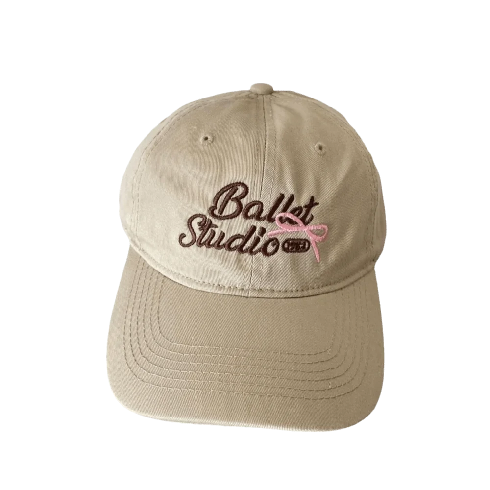 

Hip Hop Adjustable Bow Tie Baseball Cap Embroidered Letters Cotton Peaked Cap Lightweight Breathable Solid Color Hat Sports