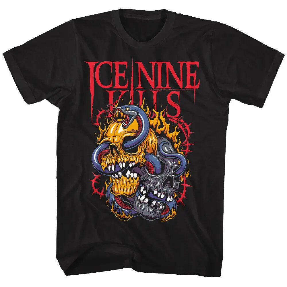 Ice Nine Kills Snake Skulls Fire Thorns Men's T Shirt Band Music Merch