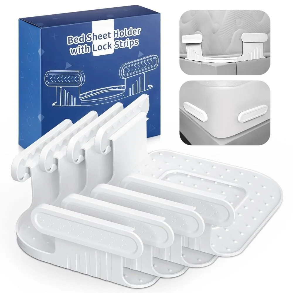 

4 шт., нескользящие зажимы для простыней, невидимые держатели простыней, прочные и плотные держатели простыней, прочный держатель простыни для углов