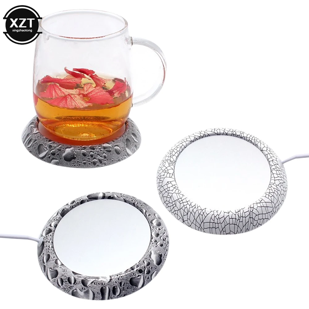 USB cieplej Cup-Pad gadżet ziarno drewna kawa napój herbaciany USB podgrzewacz taca kubek Pad Coaster Keep Drink podgrzewacz prezent biurowy