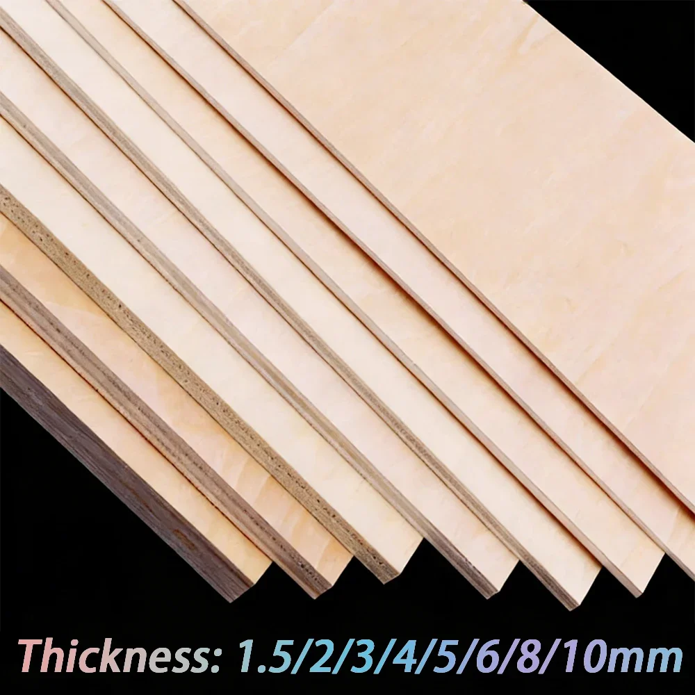 Thick1.5mm 50x50~220x220mm Basswood Craft Board Model Layer Wood Board DIY Craft Sand Table Building Model Materials Accessories