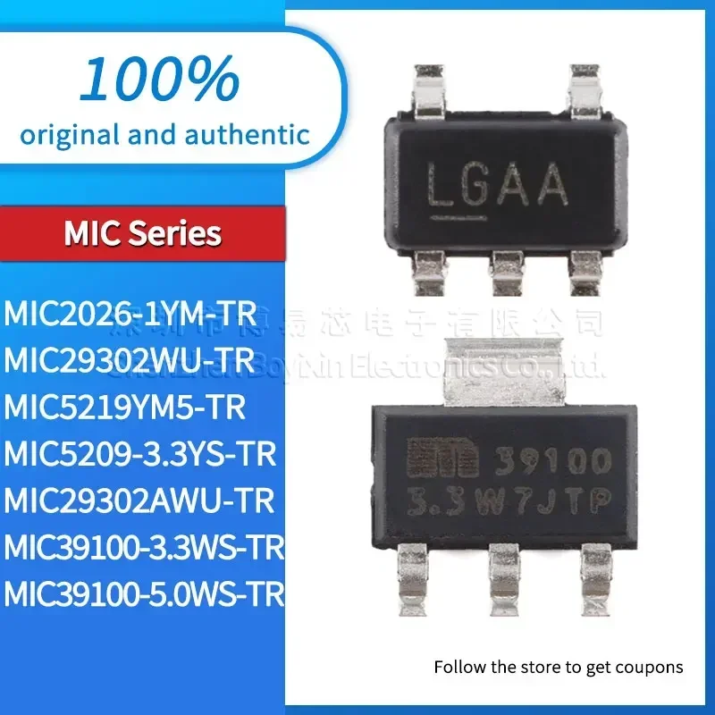 

MIC2026-1YM MIC29302WU MIC39100-3.3WS MIC39100-5.0WS MIC5209-3.3YS MIC5219YM5 MIC29302AWU-TR Black PC shell