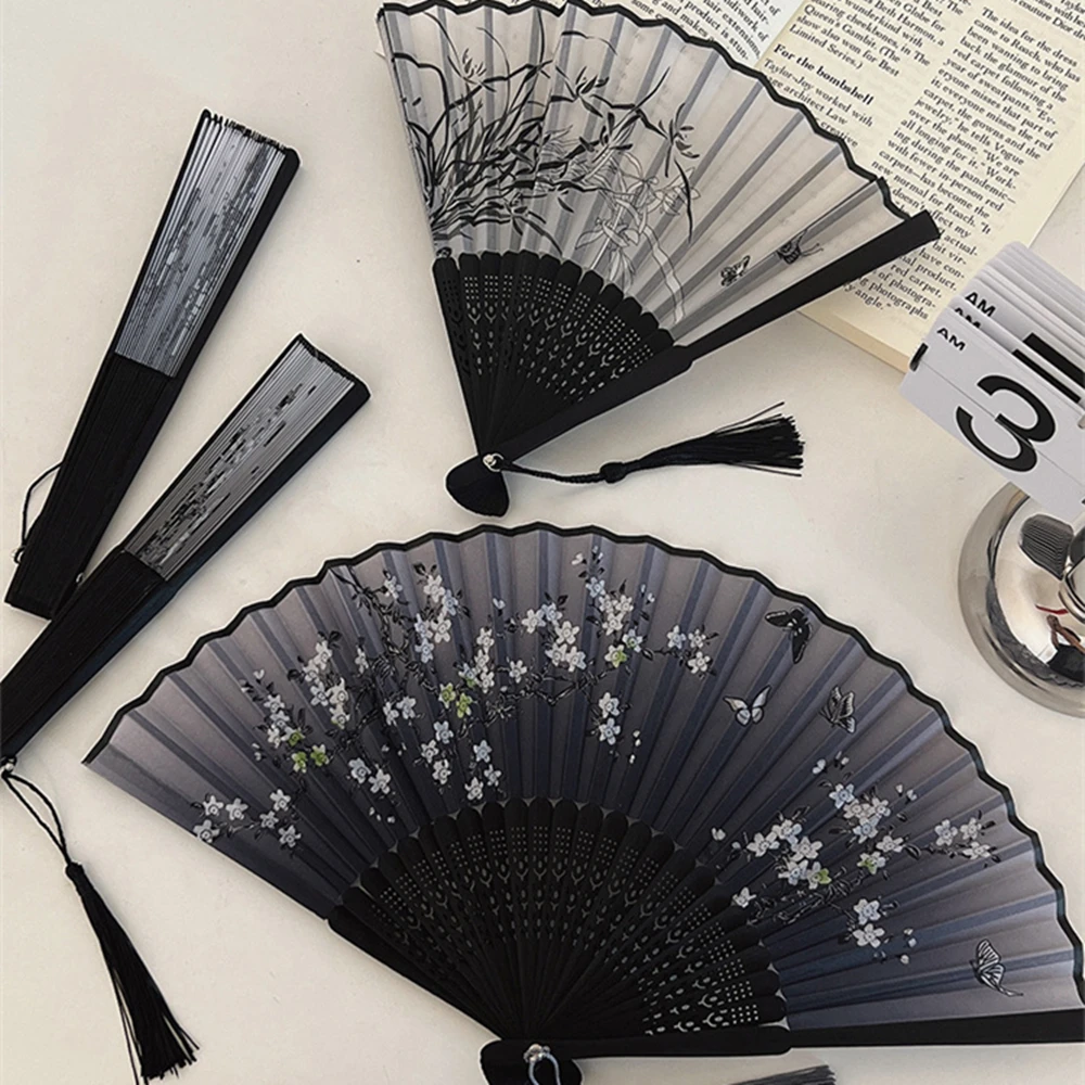 Abanico Plegable Vintage, Decoración Del Hogar, Estilo Chino Japonés, Abanicos De Bambú, Artesanía, Regalos, Accesorio Tradicional Para Danza — -35%, $0.27 Coupon, from $0.50 – 35% descuento – €0.50
