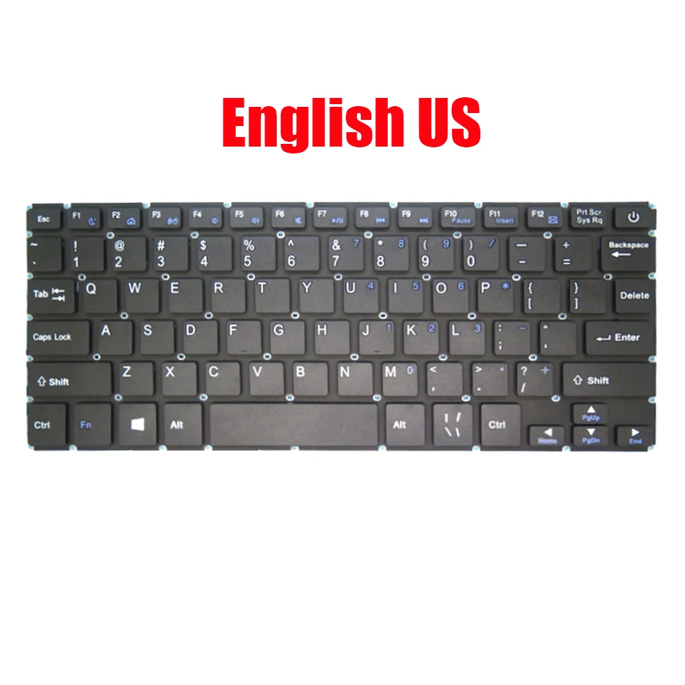 US RU Keyboard For Prestigio For Smartbook 116C 116C01 PSB116C01 PSB116C01BFH_BK_CIS PSB116C01BFH_DB_CIS PSB116C01BFH_WH_CIS PSB