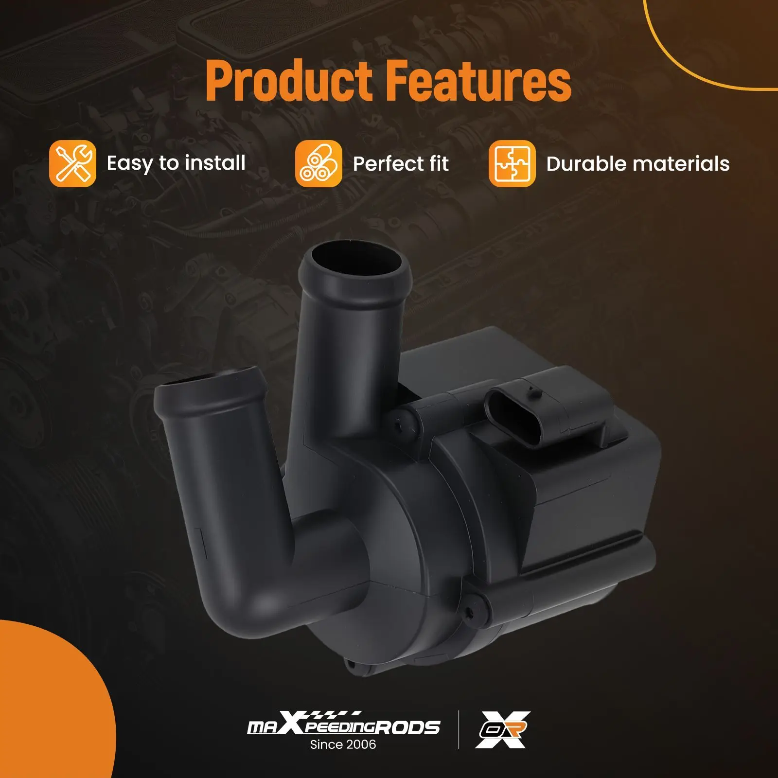 

Engine Cooling Pump for VW Sharan Touran 2010-2015 5N0965561A Electric