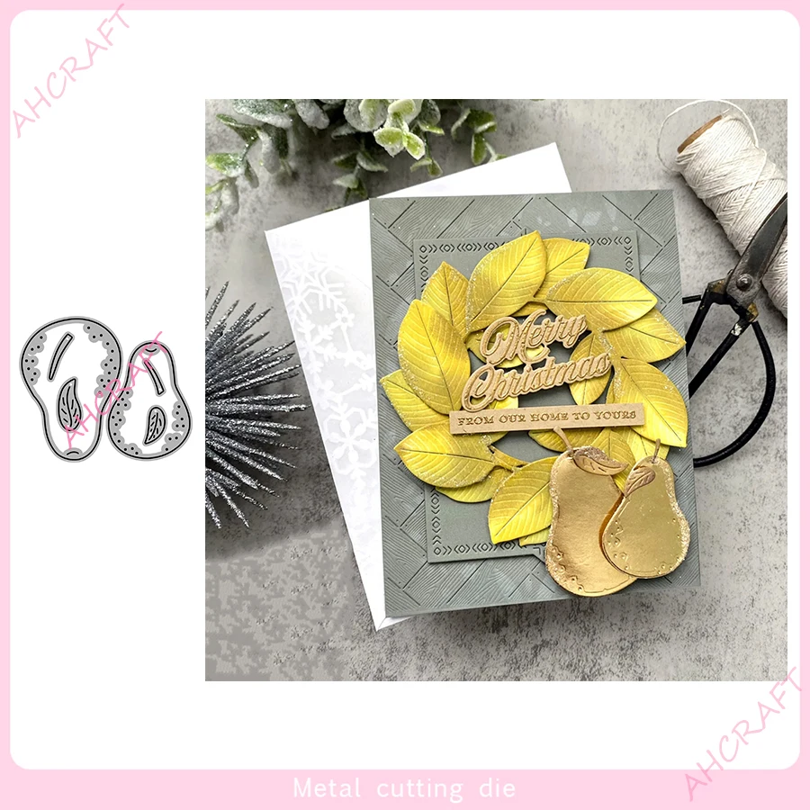 BotaniCuts Pear Metal Cutting Dies for DIY Scrapbooking Photo Album Decorative Embossing Paper Card Crafts Die Cut