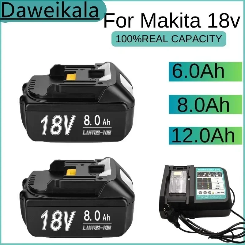 18V 12.0Ah for Makita Original With LED lithium ion replacement LXT BL1860B BL1860 BL1850 Makita rechargeable power tool battery