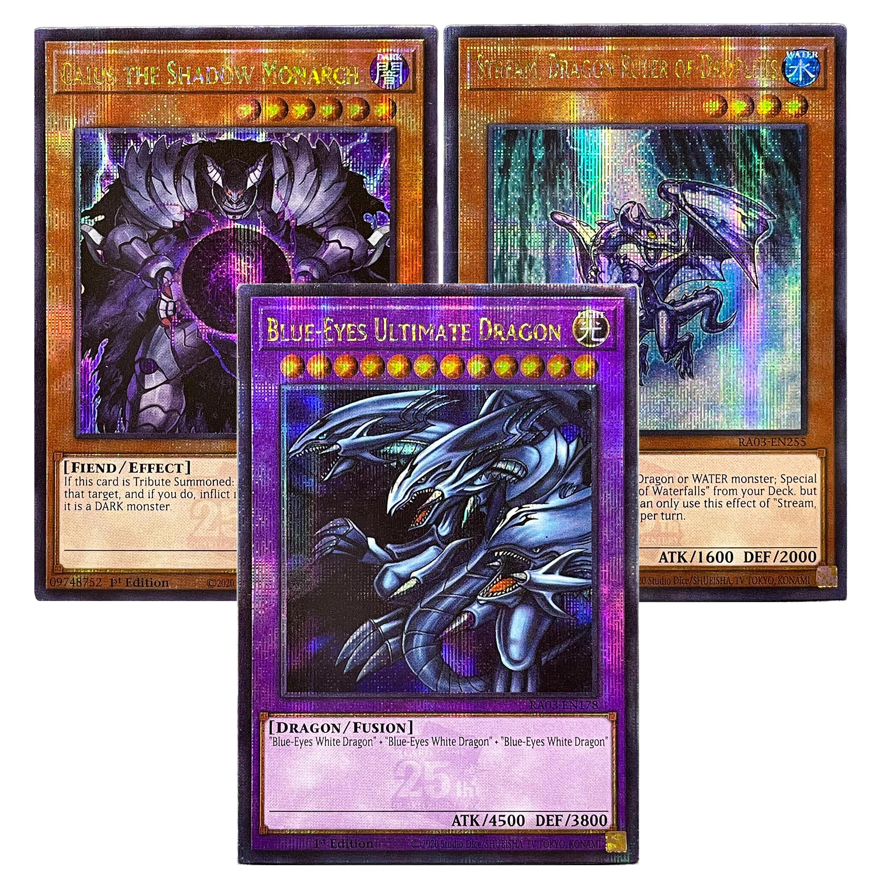 Yu-Gi-Oh! TCG QCSE CRBR RA03 |   Red-Eyes Black Dragon, Raigeki, Mirror Force, Jinzo - Tarjetas Proxy, Tarjetas Coleccionables Nostálgicas