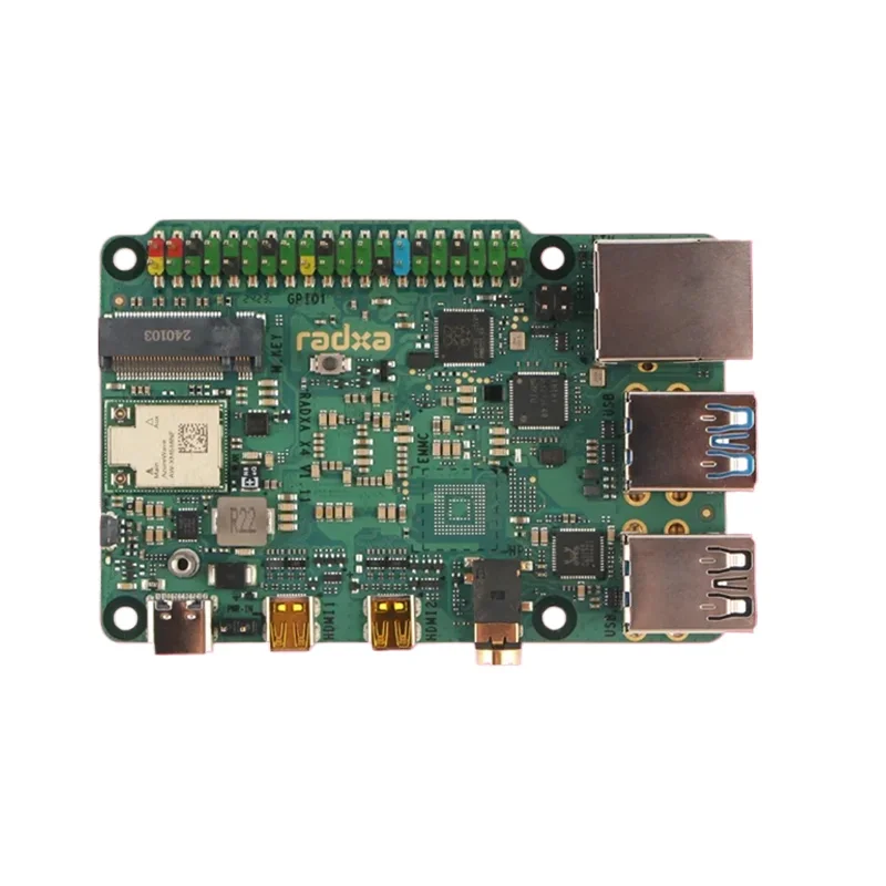 Radxa X4 con Intel N100 Salida Dual 4K 2,5 Gbps Ethernet PCIe 3,0 M.2 M Tecla WiFi 5/6 SBC de Alto Rendimiento Nuevo