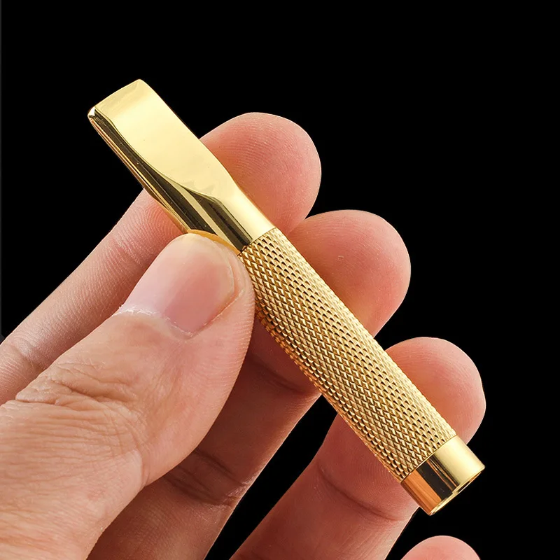 

Brass cigarette holder pull rod core-changing dual-purpose circulating cleaning portable filter for thick and thin cigarettes