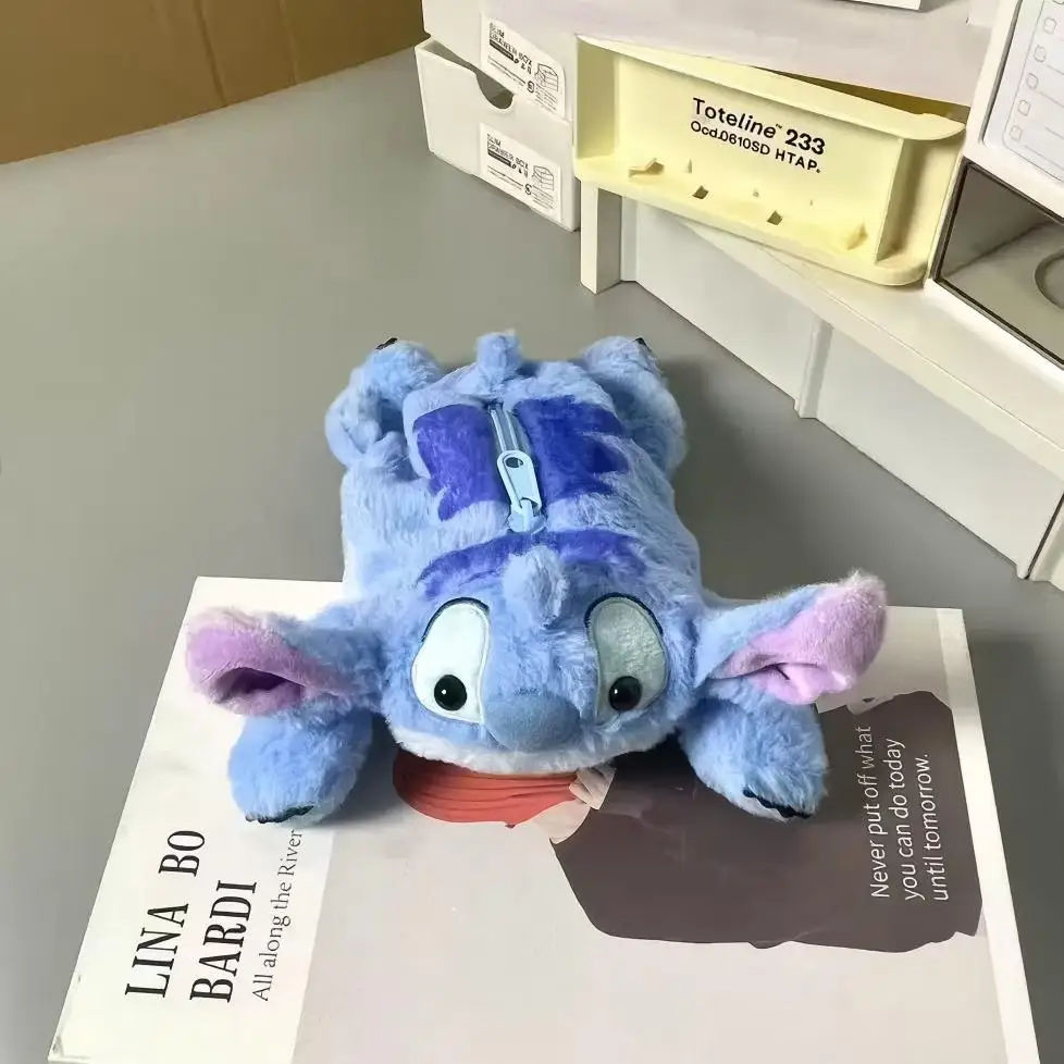 Pluszowy piórnik Stitch, uroczy, Disney, anime, kawaii, etui na długopisy, szkolny, domowy, pudełko na artykuły piśmiennicze, pluszowe torby Stitch, prezent, zabawka.