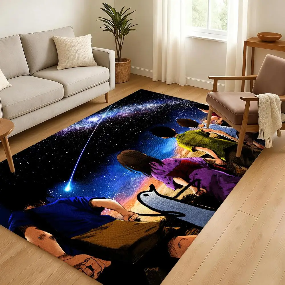 Anime Goodnight Punpun Floor Mat Soft Thickened Absorbent Non-Slip Bedroom Living Room Door Mat Home Decor Flannel Rugs