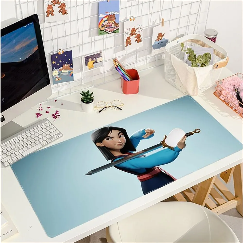 لوحة ماوس ديزني برينسيس مولان لوحة ماوس ألعاب كبيرة جميلة مقاس L XL XXL مقاس لوحة مفاتيح الألعاب للاعبين #3