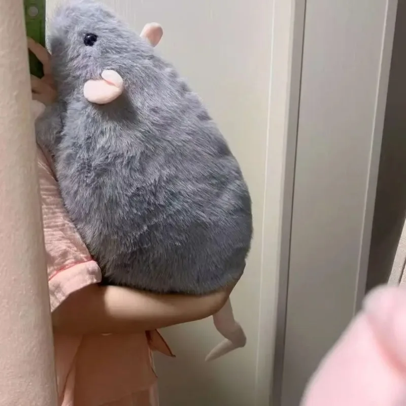 Mignon 35cm souris poupée en peluche surdimensionné seiche souris poupée dessin animé doux Animal Figure enfant cadeau anniversaire jouet