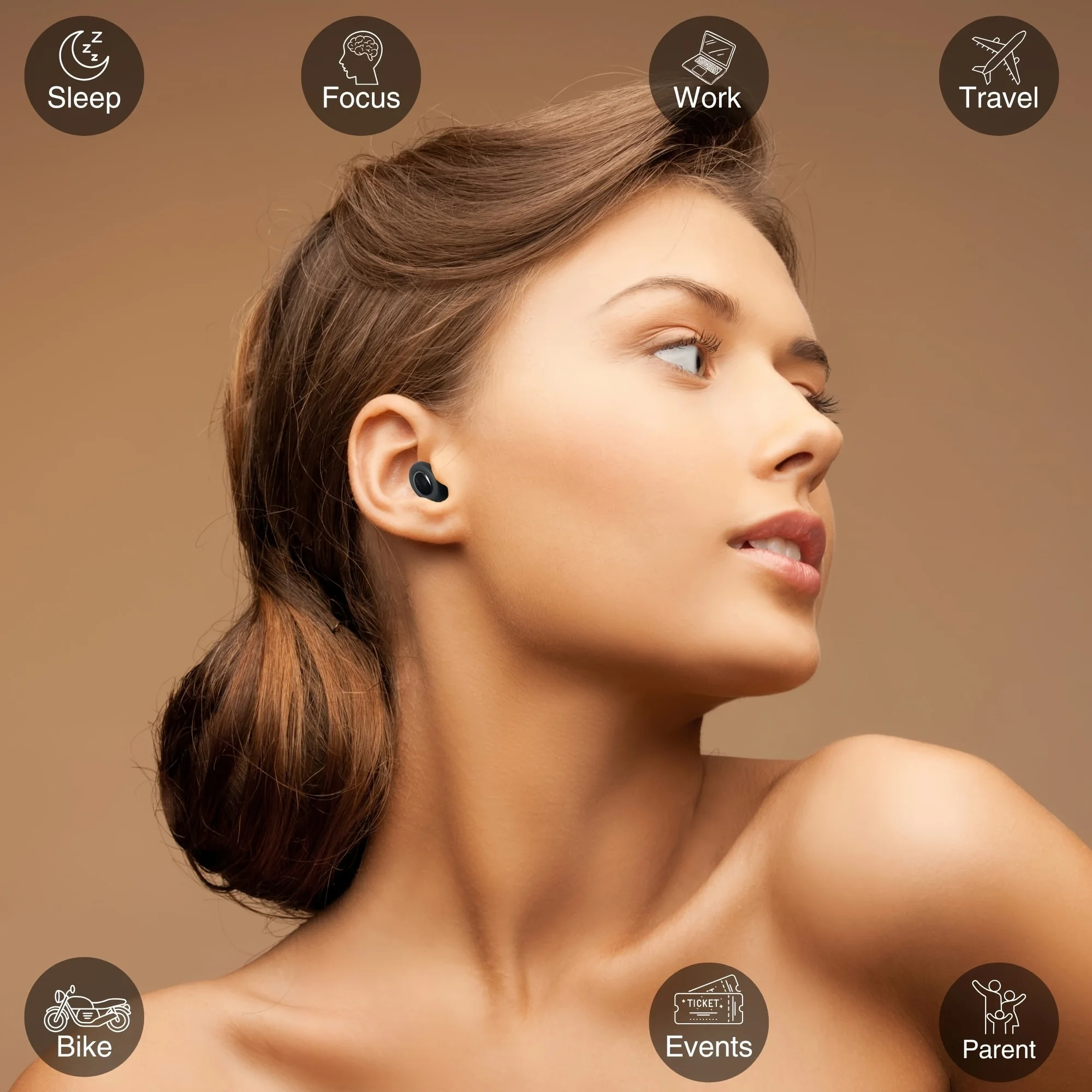 

Silicone Noise Canceling Earplugs – Reusable for Sleeping, Concerts, Work, Study & Swimming
