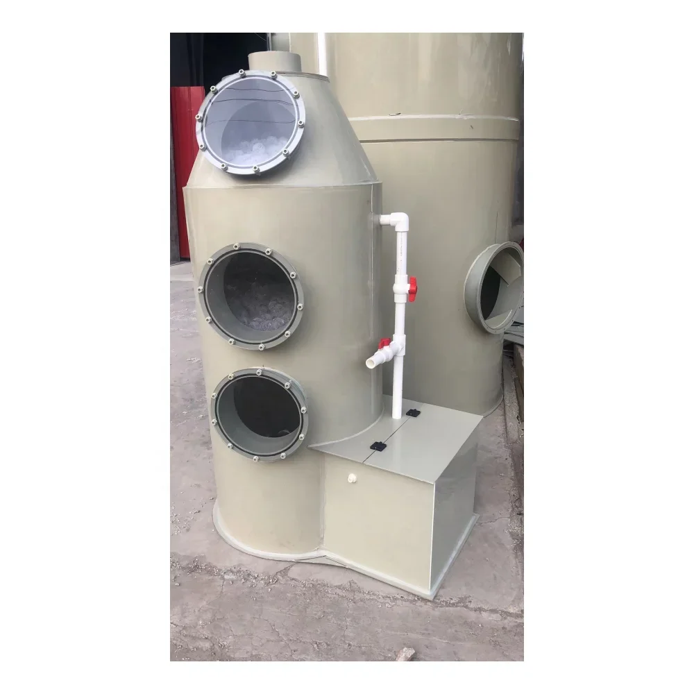 Environmentally friendly PP spray tower for exhaust gas purification laboratory furniture with exhaust gas reactor gas chamber