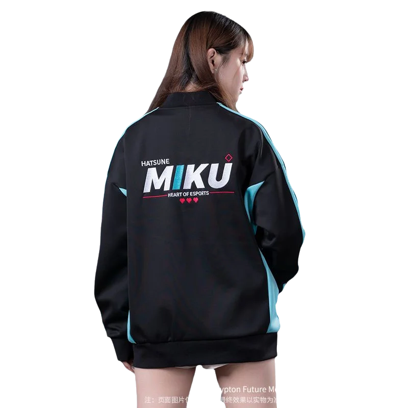 Hatsune Miku Esports Heart Jacket Animation Peripheral Loose Casual Comfortable Versatile Large Size Men\'s Women\'s Jacket