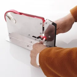 Bag Sealing Tape Dispenser For Supermarket,Stainless Steel Tape Bag Sealer For Vegetable Fruit Shop dispensador de cinta테이프 디스펜서