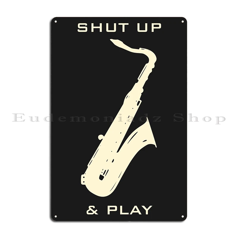 Saxophone Metal Plaque Poster Home Vintage Custom Vintage Cinema Tin Sign Poster