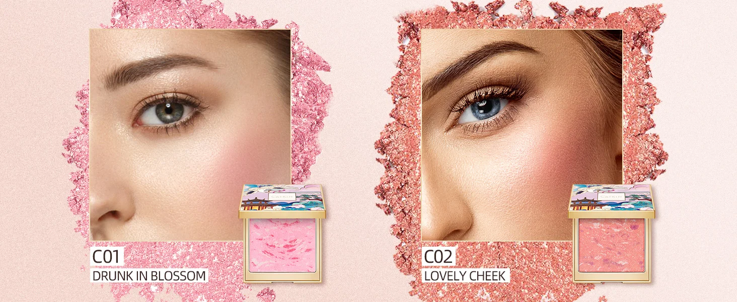 CATKIN Eternal Love Rosy Cranes Blush Drunk In Flower Langanhaltendes Natürliches Rouge – Detail 4